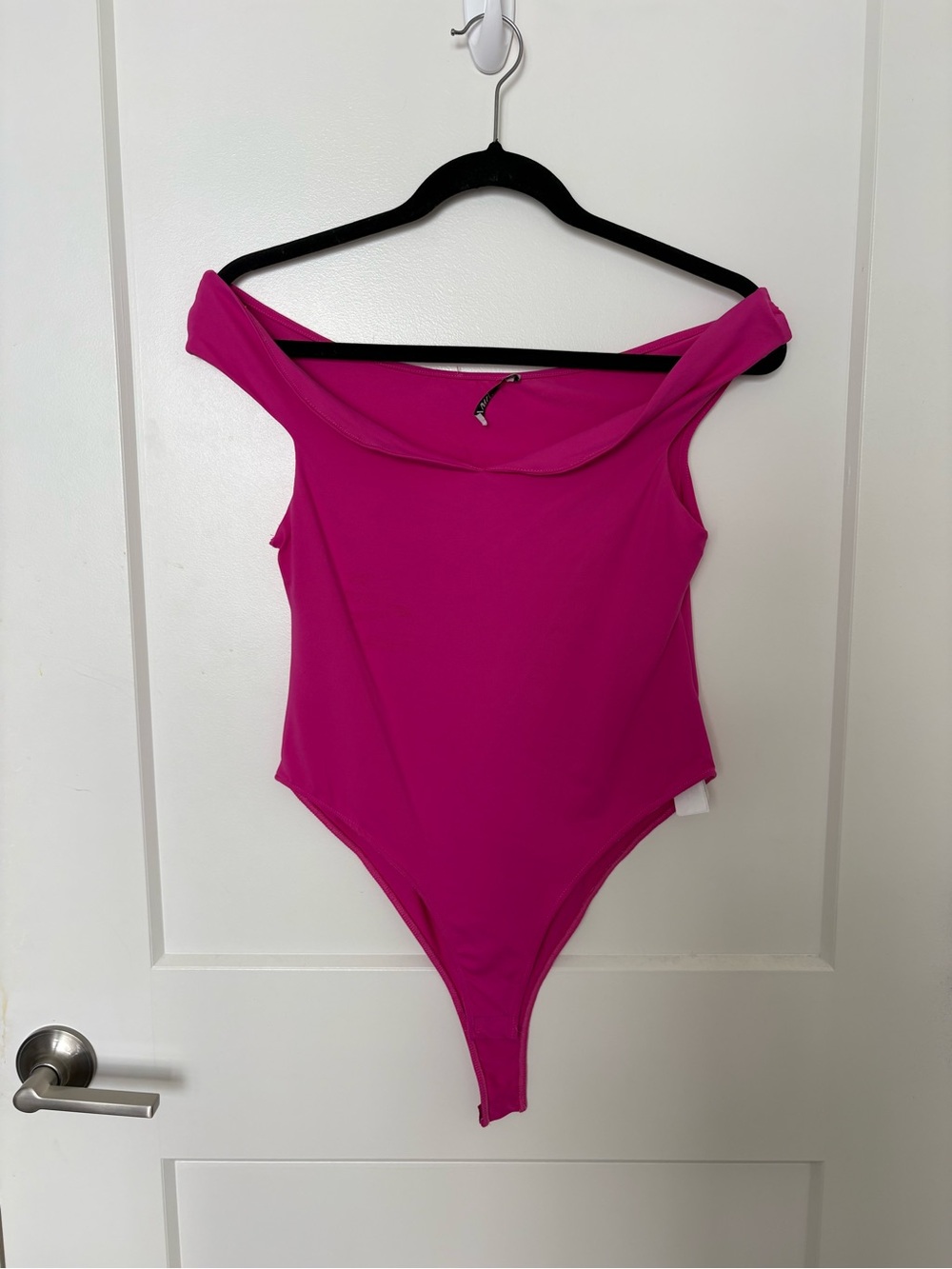 Bright Magenta Off-Shoulder One-Piece